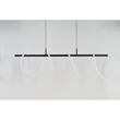 Azzardo ZIGZAG függeszték fém, műanyag, fekete, fehér, LED, 3000K, 75W, 6000lm - 5827