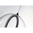 Azzardo  NICOLE függeszték fém, üveg, fekete, áttetsző, LED, 8W, 3000K, 640Lm - AZ-6195