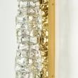Azzardo  FLORENCE fali lámpa fém, kristály, üveg, arany, LED, 10W, 3000K, 800Lm - AZ-6480