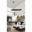 Azzardo  MIRABELLA függeszték fém, akril, fekete, fehér, LED, 48W, 3000K - AZ-6744