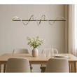 Azzardo  MEMPHIS függeszték fém, akril, arany, fehér, LED, 55W, 2800K, 2580Lm - AZ-6814