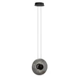 Azzardo  ANDORA függeszték fém, üveg, fekete, füstszín, LED, 12W, 3000K, 600Lm - AZ-6883