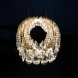 Azzardo  BARLETTA függeszték fém, kristály, arany, áttetsző, LED, 120W, 3000K - AZ-6905