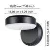 Eglo FORNACI kültéri fali lámpa fém, műanyag, fekete, fehér, LED, 3000K, 10.8W, 960lm, IP54 - 900673