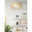 Eglo YUKU-Z mennyezet lámpa fém, fa, textil, fehér, barna, LED, 2700K-6500K, 22W, 2600lm - 900841