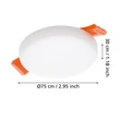 Eglo RAPITA beépíthető szpot lámpa fém, műanyag, fehér, LED, 3000K, 4.5W, 600lm, IP65/IP20 - 900962