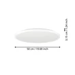 Eglo ROVITO fürdőszobai mennyezet lámpa , műanyag, fehér, LED, 16,8W, 2700K- 4000K-6500K, 2900 Lm, IP 44 - 901448