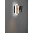 Eglo RIMBOCCHI fali lámpa fém, műanyag, fekete, barna, fehér, LED, 7W, 3000K, 850 Lm - 901631