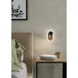 Eglo RIMBOCCHI fali lámpa fém, műanyag, fekete, barna, fehér, LED, 7W, 3000K, 850 Lm - 901631