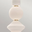 Elstead BIJOU függeszték fém, üveg, arany, fehér, LED, 20W, 3000K, 1060 Lm - ELS-ALM-BIJOU-P3-GD