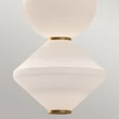 Elstead BIJOU függeszték fém, üveg, arany, fehér, LED, 20W, 3000K, 1060 Lm - ELS-ALM-BIJOU-P3-GD
