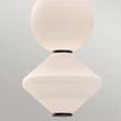 Elstead BIJOU függeszték fém, üveg, fekete, fehér, LED, 20W, 3000K, 1060 Lm - ELS-ALM-BIJOU-P3-MB