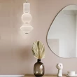 Elstead BIJOU függeszték fém, üveg, nikkel, fehér, LED, 20W, 3000K, 1060 Lm - ELS-ALM-BIJOU-P3-PN