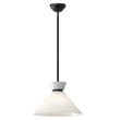 Elstead HALSTON függeszték fém, üveg, fekete, opál, E27 - ELS-ALM-HALSTON-P-M-BK