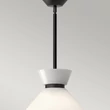 Elstead HALSTON függeszték fém, üveg, fekete, opál, E27 - ELS-ALM-HALSTON-P-M-BK