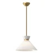 Elstead HALSTON függeszték fém, üveg, arany, opál, E27 - ELS-ALM-HALSTON-P-M-GD