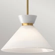 Elstead HALSTON függeszték fém, üveg, arany, opál, E27 - ELS-ALM-HALSTON-P-M-GD