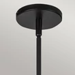Elstead PERTH függeszték fém, rattan, üveg, fekete, opál, E27 - ELS-ALM-PERTH-P-BK