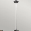 Elstead PERTH függeszték fém, rattan, üveg, fekete, opál, E14 - ELS-ALM-PERTH3-BK