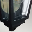 Elstead DECO LANE kültéri fali lámpa fém, műanyag, fekete, áttetsző, E27, IP44 - ELS-DECO-LANE7-BLACK