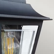 Elstead DECO LANE kültéri fali lámpa fém, műanyag, fekete, áttetsző, E27, IP44 - ELS-DECO-LANE7-BLACK