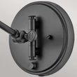 Elstead ARTI fali lámpa fém, rattan, fekete, E27 - ELS-HK-ARTI-1W-BK-BR