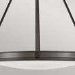 Elstead COLLIER függeszték fém, üveg, fekete, fehér, E14 - ELS-HK-COLLIER-P-BX