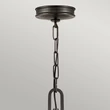 Elstead COLLIER függeszték fém, üveg, fekete, fehér, E14 - ELS-HK-COLLIER-P-BX
