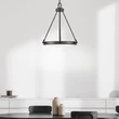 Elstead COLLIER függeszték fém, üveg, fekete, fehér, E14 - ELS-HK-COLLIER-P-BX