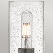 Elstead COLLIER fali lámpa fém, üveg, fekete, áttetsző, E27 - ELS-HK-COLLIER1-BX