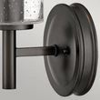 Elstead COLLIER fali lámpa fém, üveg, fekete, áttetsző, E27 - ELS-HK-COLLIER1-BX
