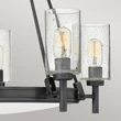 Elstead COLLIER csillár fém, üveg, fekete, áttetsző, E27 - ELS-HK-COLLIER5-BX