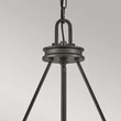 Elstead COLLIER csillár fém, üveg, fekete, áttetsző, E27 - ELS-HK-COLLIER5-BX