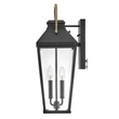 Elstead DAWSON kültéri fali lámpa fém, üveg, fekete, bronz, áttetsző, E14, IP44 - ELS-HK-DAWSON-L