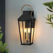 Elstead DAWSON kültéri fali lámpa fém, üveg, fekete, bronz, áttetsző, E14, IP44 - ELS-HK-DAWSON-L