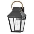 Elstead DAWSON kültéri fali lámpa fém, üveg, fekete, bronz, áttetsző, E27, IP44 - ELS-HK-DAWSON-M