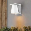 Elstead HANS kültéri fali lámpa fém, fehér,  GU10, 8W, 2700K, 560 Lm, IP44 - ELS-HK-HANS-S-WHT