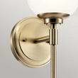 Elstead BENNO fürdőszobai fali lámpa fém, üveg, bronz, opál, G9, 3W, 3000K, 300 Lm,  IP44 - ELS-KL-BENNO1-CPZ