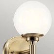 Elstead BENNO fürdőszobai fali lámpa fém, üveg, bronz, opál, G9, 3W, 3000K, 300 Lm,  IP44 - ELS-KL-BENNO1-CPZ