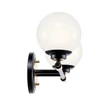 Elstead BENNO fürdőszobai fali lámpa fém, üveg, fekete, bronz, opál, G9, 6W, 3000K, 600 Lm,  IP44 - ELS-KL-BENNO2-BK-CPZ