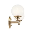 Elstead BENNO fürdőszobai fali lámpa fém, üveg, pezsgő, bronz, opál, G9, 6W, 3000K, 600 Lm,  IP44 - ELS-KL-BENNO2-CPZ