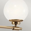 Elstead BENNO fürdőszobai fali lámpa fém, üveg, pezsgő, bronz, opál, G9, 6W, 3000K, 600 Lm,  IP44 - ELS-KL-BENNO2-CPZ