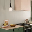 Elstead DEELA függeszték fém, üveg, fekete, opál, E27 - ELS-KL-DEELA-P-BK