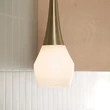 Elstead DEELA függeszték fém, üveg, bronz, opál, E27 - ELS-KL-DEELA-P-CPZ