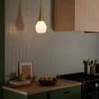 Elstead DEELA függeszték fém, üveg, bronz, opál, E27 - ELS-KL-DEELA-P-CPZ