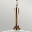 Elstead DELAROSA függeszték fém, üveg, bronz, fehér, E27 - ELS-KL-DELAROSA-P-WH