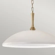 Elstead DELAROSA függeszték fém, üveg, bronz, fehér, E27 - ELS-KL-DELAROSA-P-WH