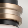 Elstead FARUM fürdőszobai fali lámpa fém, üveg, fekete, bronz, opál, G9, 3W, 3000K, 300 Lm,  IP44 - ELS-KL-FARUM1-BK-CPZ