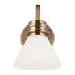 Elstead FARUM fürdőszobai fali lámpa fém, üveg, bronz,  opál, G9, 3W, 3000K, 300 Lm,  IP44 - ELS-KL-FARUM1-CPZ