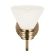 Elstead FARUM fürdőszobai fali lámpa fém, üveg, bronz,  opál, G9, 3W, 3000K, 300 Lm,  IP44 - ELS-KL-FARUM1-CPZ